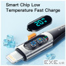 Дата кабель USB-C to Lightning 1.0m 20W Digital Display black Essager (EXCTL-YD01)