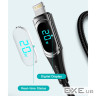 Дата кабель USB-C to Lightning 1.0m 20W Digital Display black Essager (EXCTL-YD01)