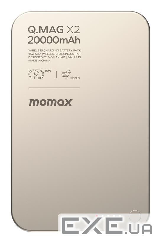 Портативний зарядний пристрій WRL 20000MAH Q.MAG X2 TITANIUM IP133E MOMAX