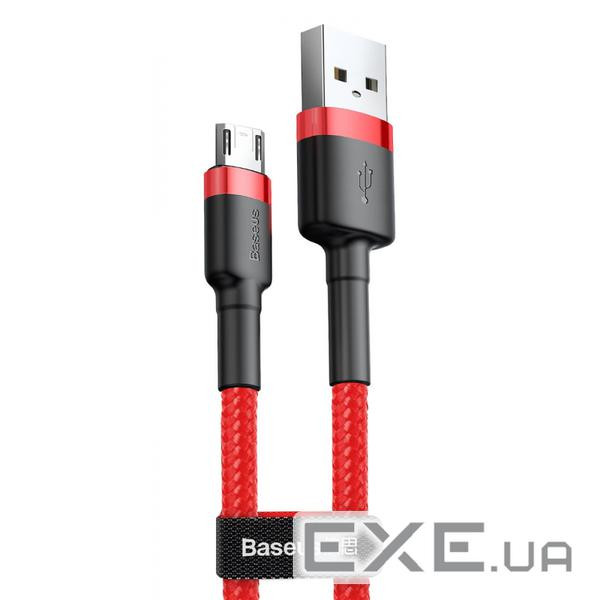 Дата кабель USB 2.0 AM to Micro 5P 1.0m Cafule 2.4A red+red Baseus (CAMKLF-B09)