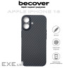 Чeхол-накладка BeCover Carbonite Case MagSafe для Apple iPhone 16 Black (712067)