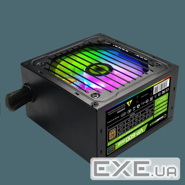 Блок живлення Gamemax 600W (VP-600-RGB)
