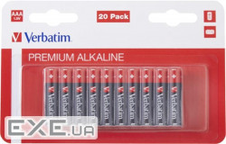 Батарейка VERBATIM Premium Alkaline AAA 20шт/уп (49876)