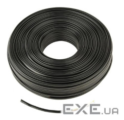 Кабель телефонний Cablexpert TC1000S-100M-B 100 м. 2 пари, плоский, литий, чорний колір