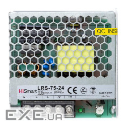 Блок живлення HiSmart 24V, 3.2A, 75W (LRS-75-24)