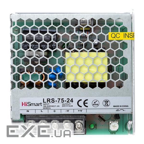 Блок живлення HiSmart 24V, 3.2A, 75W (LRS-75-24)