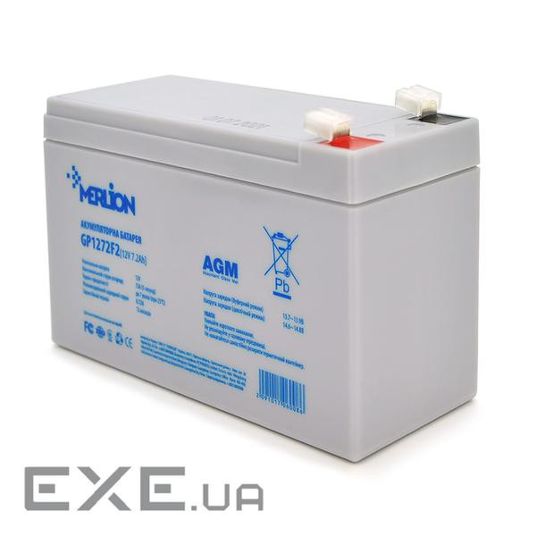 Акумуляторна батарея Merlion 12V 7.2AH (GP1272F2/15305) AGM White (GP1272F2/15305 White)