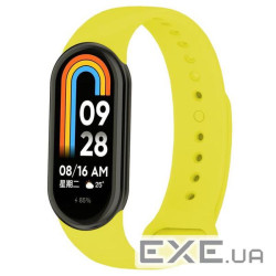 Силіконовий ремінець BeCover для Xiaomi Mi Smart Band 8 Yellow (709399)