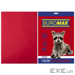 Папір Buromax А4, 80g, DARK burgundy, 20sh (BM.2721420-13)