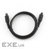 Кабель мультимедійний Optical Toslink 1.0m black Cablexpert (CC-OPT-1M)