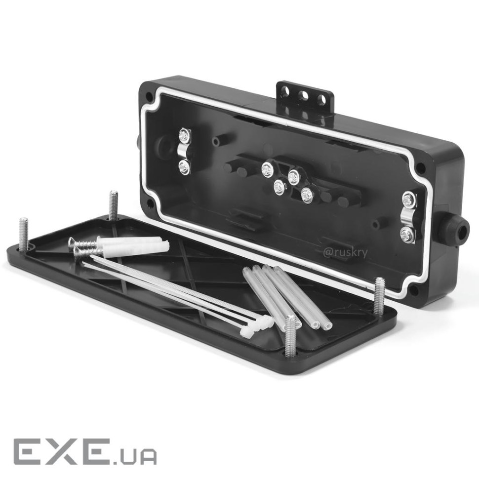 Муфта прохідного типу на 4 зварювання, 2 мех. кабельних вводи (LW-FCI-014) (LW-FCI-014)