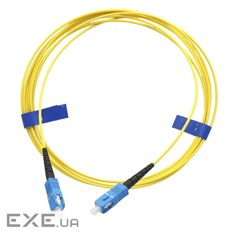 Патчкорд SC/UPC-SC/UPC SM 3м Simplex Slim (UPC-3SCSC(SM)S(ON)S)