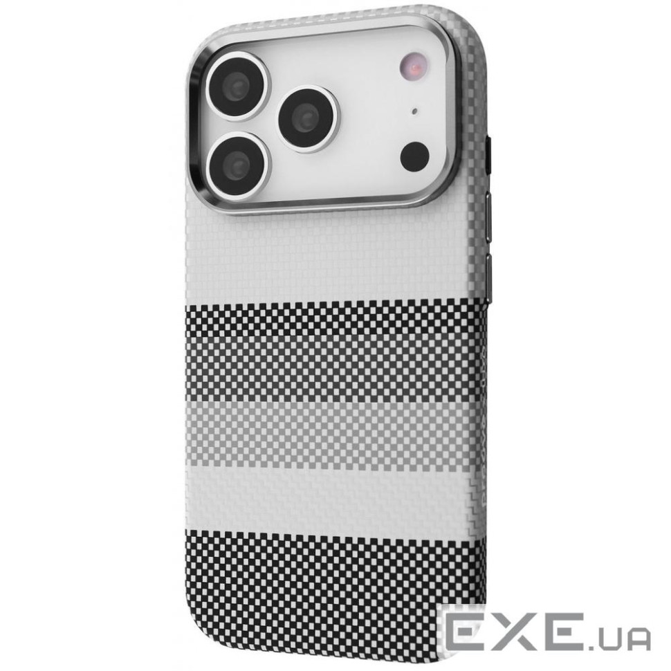 Чехол Gleam Case with Magnetic Ring iPhone 17 Pro white borders (65182 white borders)
