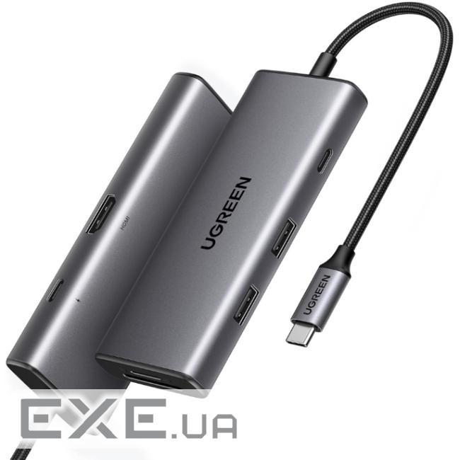 Док-станція USB3.1 Type-C --> HDMI 4K30Hz/USB 3.0x2/Type-C/SD/TF/ PD 100W CM498 7 in 1 Ugree (15531)
