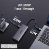 Док-станція USB3.1 Type-C --> HDMI 4K30Hz/USB 3.0x2/Type-C/SD/TF/ PD 100W CM498 7 in 1 Ugree (15531)