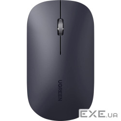 Мишка UGREEN 2.4GHz MU001, бездротова, 4000dpi., 3кн., чорна (90372)