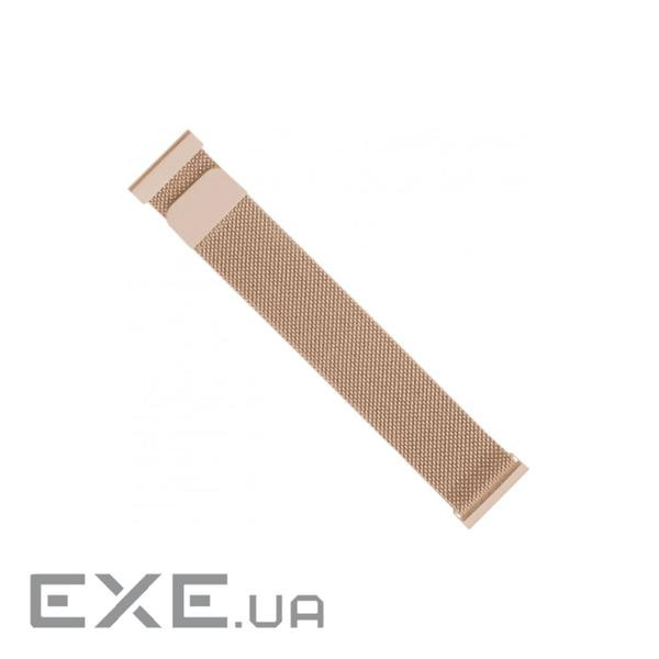 Ремінець для смарт-годинника Intaleo Milanese для Samsung Galaxy Watch 22 mm pink (1283126494291)