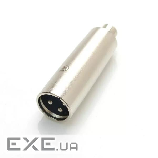 Перехідник Lucom аудіо XLR 3p-RCA M/F, адаптер Metal корпус (62.09.8039-1)