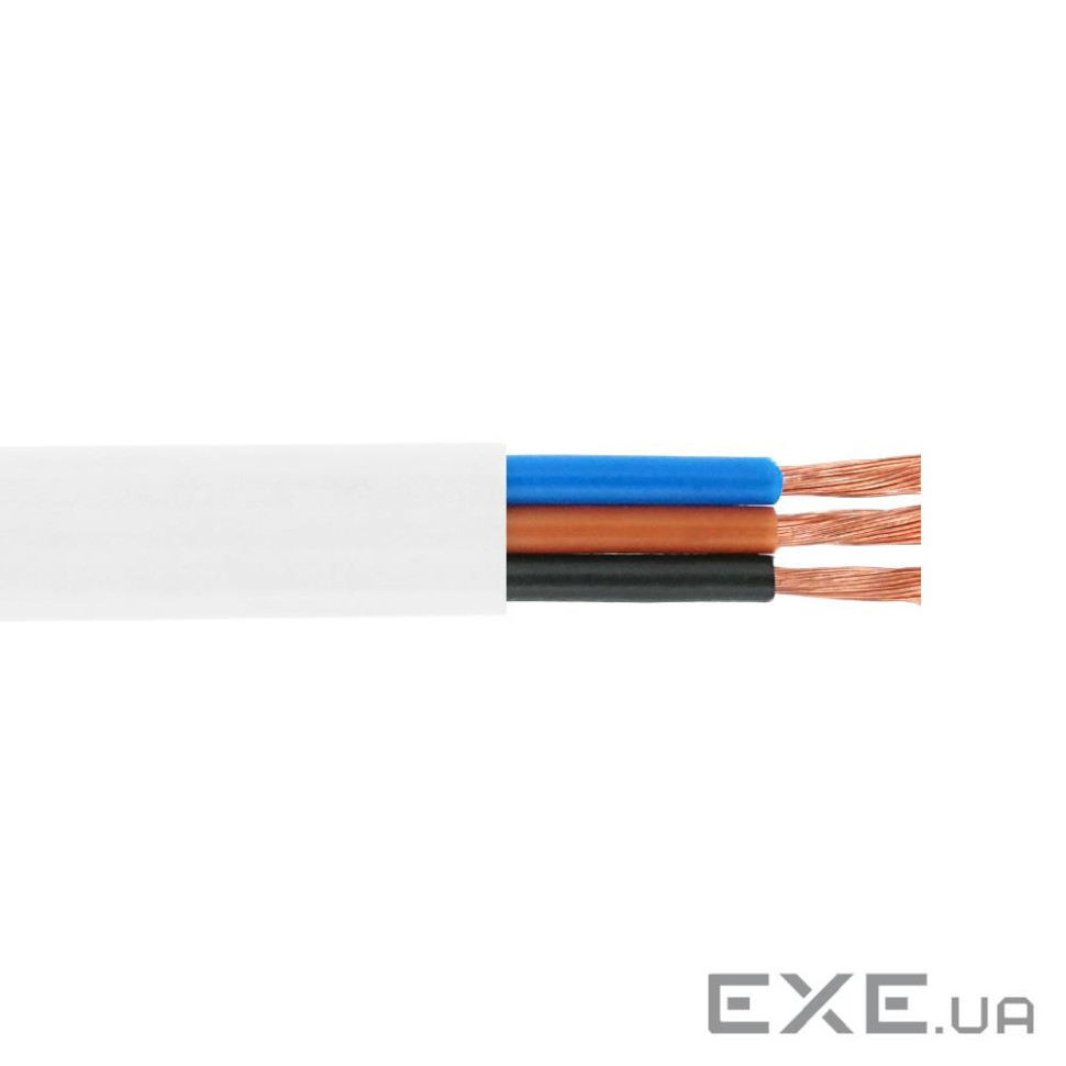 Кабель Одескабель 03VVH2-F 3G2,5 білий, бухта 100м (5136127шв 100м)