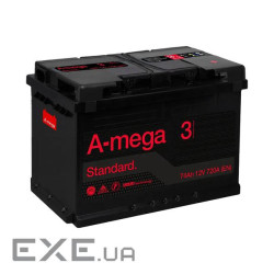 Акумулятор авто Мегатекс A-mega Standard (М3) 6СТ-74-АЗ (лев) ТХП 720 (25349)