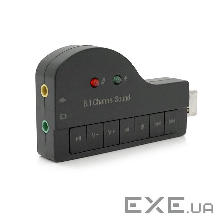 Зовнішня звукова карта VOLTRONIC USB-Sound Card (8.1) 3D Sound (YT-C-8.1/7) (YT-C-8.1 / 7)