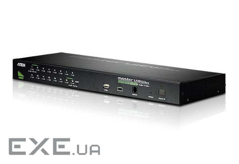 16-портовий KVM-комутатор PS / 2-USB, 19 '', 2 кабелю в комплекті (CS1716A-AT-G)