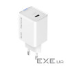 Зарядний пристрій ColorWay GaN Mini 65W PD Port PPS USB-C white (CW-CHS049PD-WT)