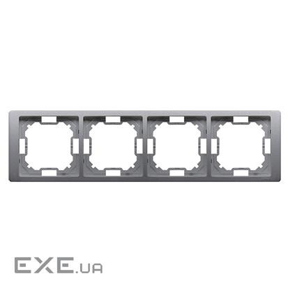 Рамка Neos BASIC 4x, сталь inox (BMRC4/21)