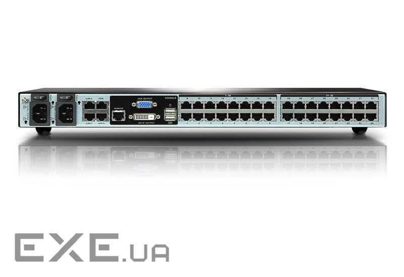ATEN KN2132VA 1-Local/ 2-Remote Access 32-Port Cat 5 KVM over IP Switch with Virtual Medi