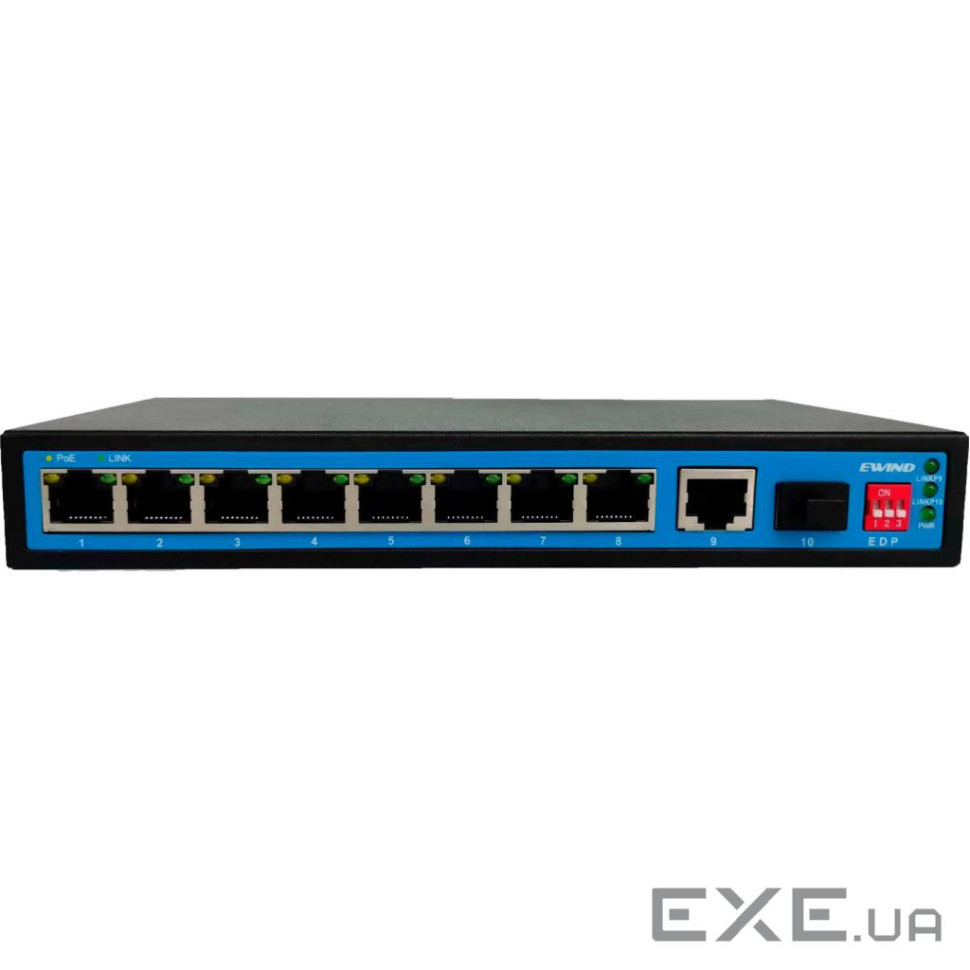 Комутатор мережевий Ewind EW-S1910CFE-DP