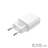 Зарядний пристрій BOROFONE BA20A Sharp charger White (BA20AW)