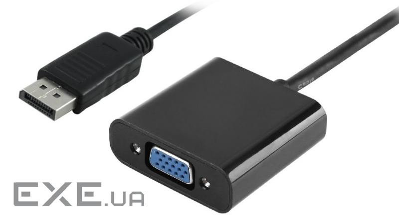 Перехідник моніторний Value DisplayPort-VGA HD15 M/F (VGA-екран ), 1080p 0.24m Gold (62.09.8217-1)