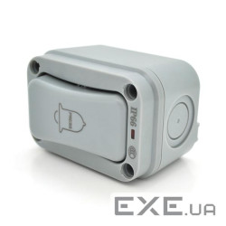 Кнопка одинарна зовнішнього монтажу SL-3, вузька, водонепроникна, IP66, AC:110-250V, 10A (Sicoele-3) , IP66, AC:110-250V