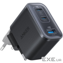 мережева зарядка ANKER Charger - 70W, 3xUSB-C PD & 1xUSB-A (Чорний) (A121AL11)