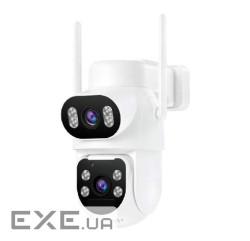 4 Мп 4G поворотна вулична відеокамера XO CR19 EU 4G AOV із сонячною панеллю та вбудованими АКБ 7800m