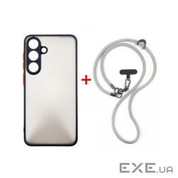 Чохол до мобільного телефона Dengos Case + Cross-body Strap Samsung Galaxy S25 FE Bl (DG-KM-CCRB-28)