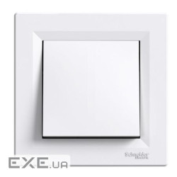 Вимикач 1-кл. білий прохідний Schneider Electric ASFORA EPH0400121