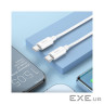 Дата кабель USB-C to USB-C 1.0m Magic silicone PD 60W X87 white HOCO (6931474783264)