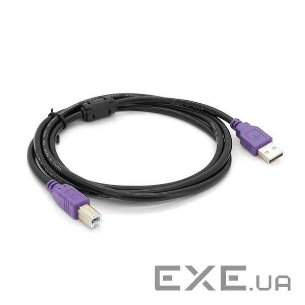 Кабель USB 2.0 Ritar AM/BM, 1.5m, 1 ферит , Black, Q50 (YT-AM / BM-1.5MB)