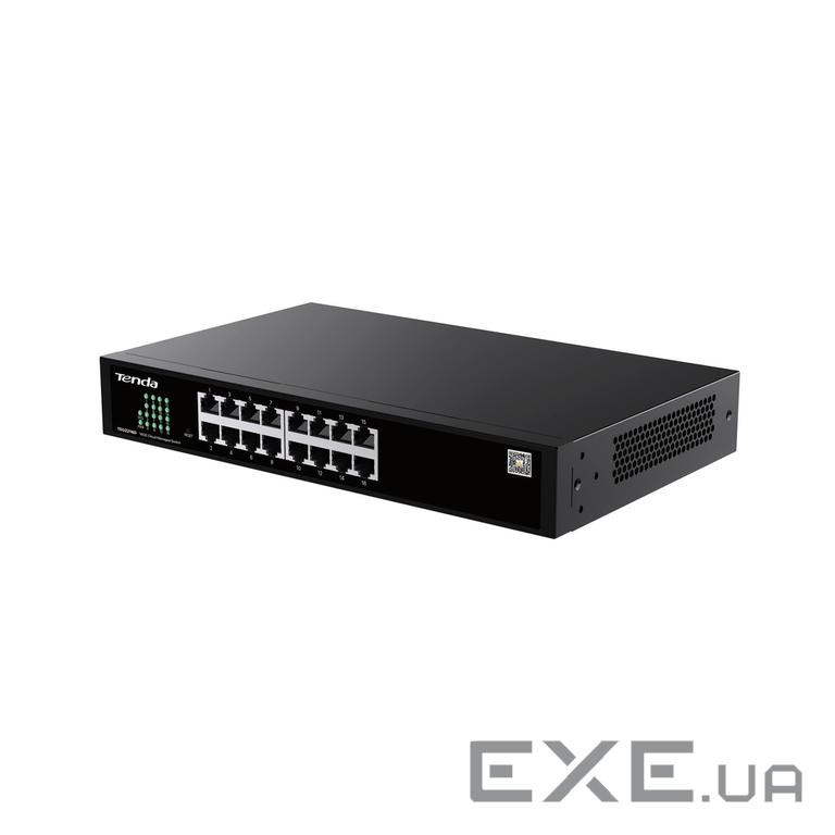 Комутатор Tenda TEG2216D (16xGE LAN, Smart Managed, CloudFi APP, steel case)