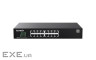 Комутатор Tenda TEG2216D (16xGE LAN, Smart Managed, CloudFi APP, steel case)