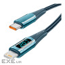 Дата кабель USB-C to Lightning 1.0m 20W Digital Display blue Essager (EXCTL-YD03)