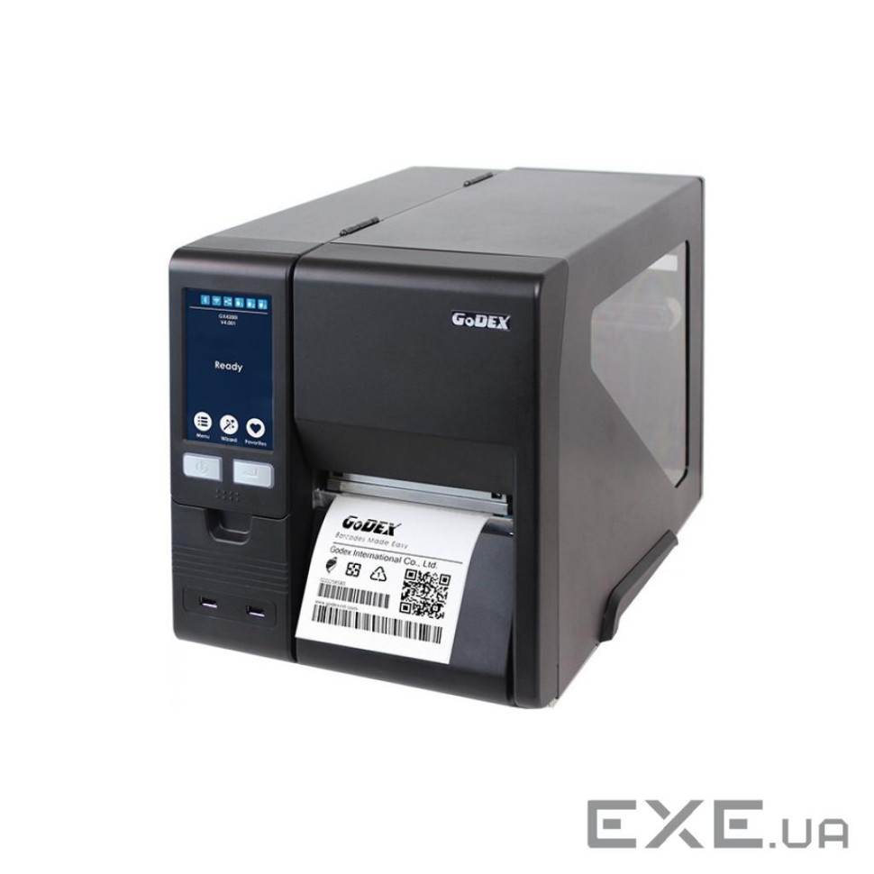 Принтер етикеток Godex GX4300I 300dpi, USB, Ethernet, Wi-Fi, USB-Host, Serial (24118)
