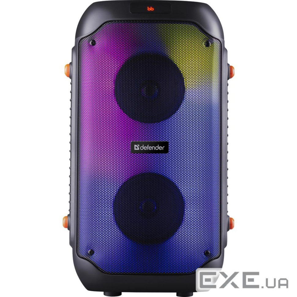 Акустична система 2.0 Defender Boomer 25, 25Вт RGB/BT/FM/USB/TF/AUX/MIC, чорна (65425)