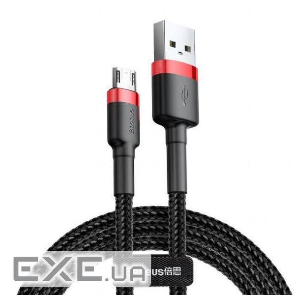 Дата кабель USB 2.0 AM to Micro 5P 1.0m Cafule 2.4A red+black Baseus (CAMKLF-B91)