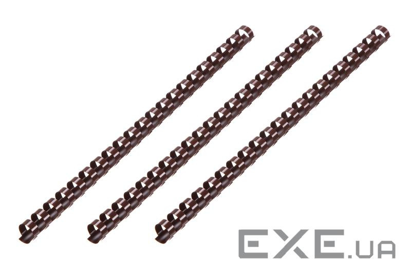 Пластикові пружини для біндера 2E, 22мм, шоколад, 50шт (2E-PL22-50CH) (2E-PL22-50CH)