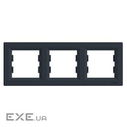 Рамка 3-я антрацит горизонтальна Schneider Electric Schneider Asfora (EPH5800371)