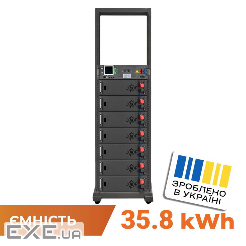 Аккумулятор LP LiFePO4 Battery HVM 358,4V 100Ah (35840 Wh) BMS 125А AB Lrack black (38244)