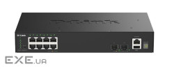 Комутатор D-Link DGS-1530-10 8xGE, 2xSFP+ Керований. L2+