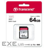 Карта пам'яті TRANSCEND SDXC 64GB UHS-I U3 V30 Class 10 (TS64GSDC300S)